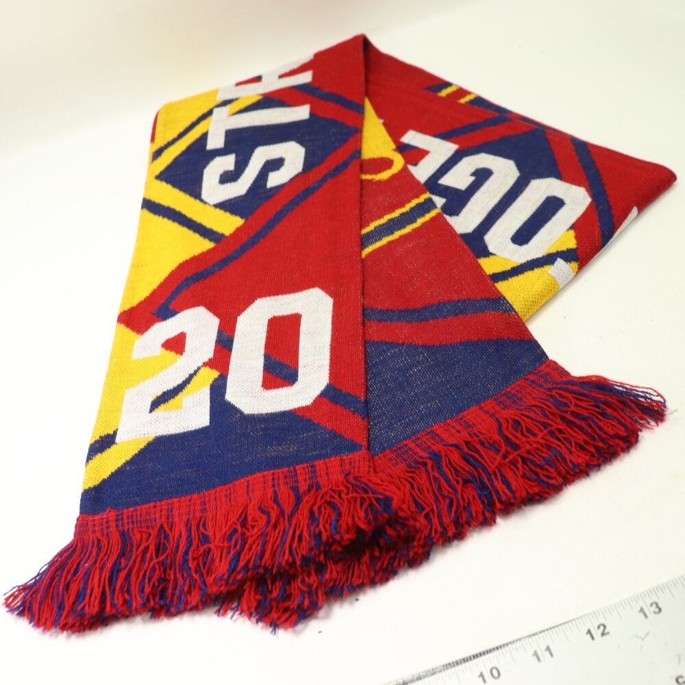 Ruffneck Scarves Real Salt Lake Scarf Stronger Together Red Blue Yellow Lion 19